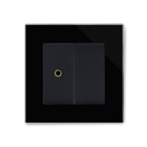 Crystal PG 3.5mm Jack/Audio Socket Black - SE Home
