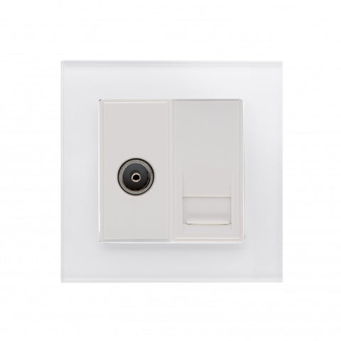 Tv/Phone Socket White - SE Home