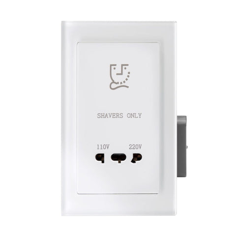 Crystal PG Shaver Socket White - SE Home