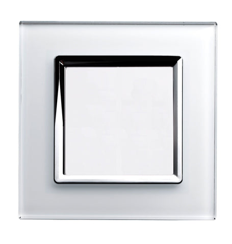 Crystal CT 1 Gang Blank Plate White - SE Home
