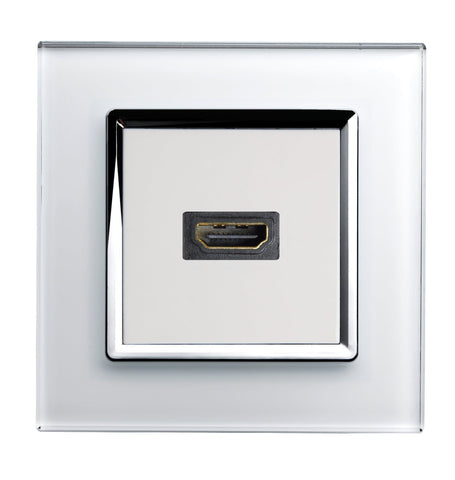 Crystal CT HDMI Socket White - SE Home