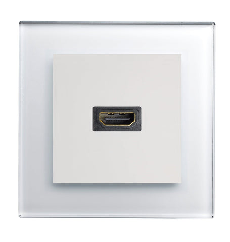 Crystal PG HDMI Socket White - SE Home