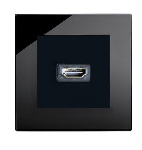 Crystal PG HDMI Socket Black - SE Home