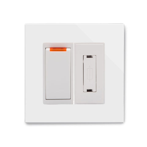 Crystal PG 13A DP Switched Fused Spur White - SE Home