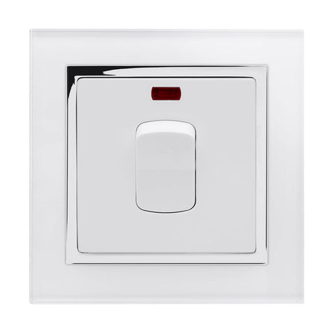 Crystal CT 20A DP Switch with Neon White - SE Home