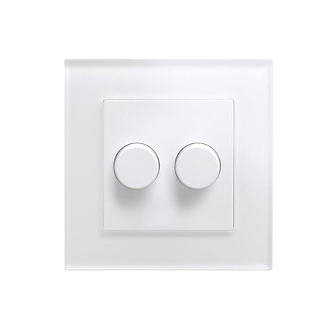 Crystal PG 2G Rotary LED Dimmer Switch 2 Way White - SE Home