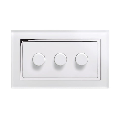 Crystal CT 3G Rotary LED Dimmer Switch 2 Way White - SE Home