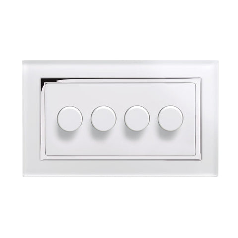 Crystal CT 4G Rotary LED Dimmer Switch 2 Way White - SE Home