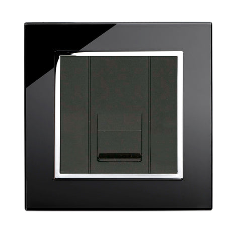 Retrotouch Crystal Crystal CT Telephone BT Master Socket Black