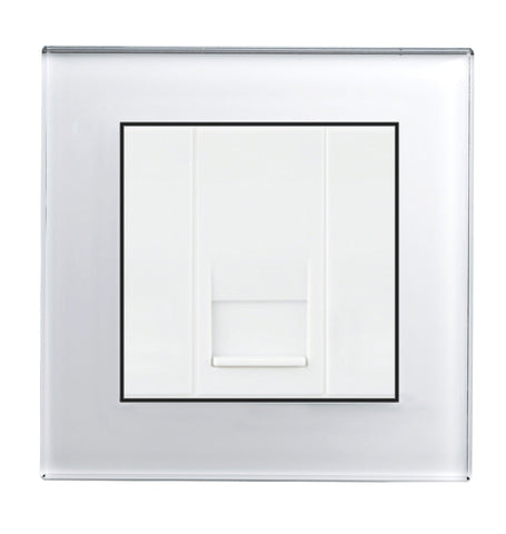 Crystal PG Telephone BT Slave Socket White - SE Home