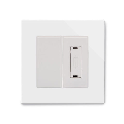 Crystal PG 13A SP Un-switched Fused Spur White - SE Home