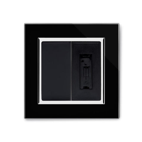 Crystal CT 13A SP Un-switched Fused Spur Black - SE Home