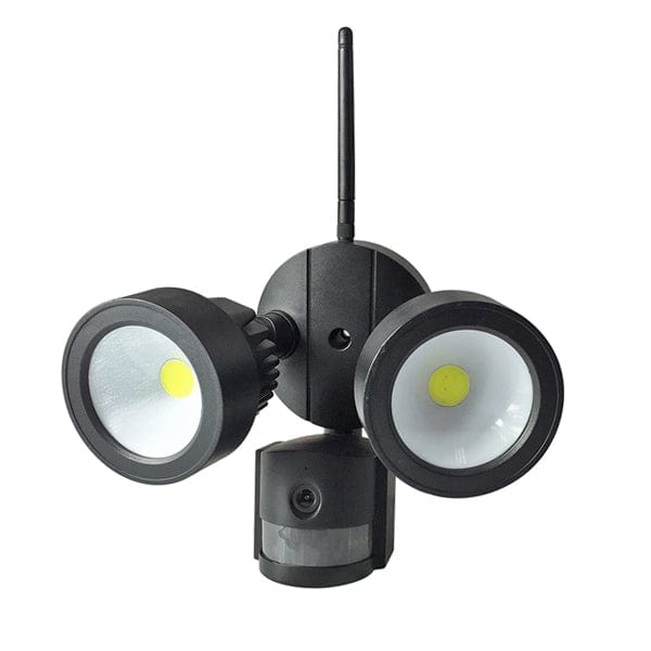 Knightsbridge NESGUPIR Neso IP54 Twin GU10 Adjustable Security Spotlights In Black With Pir Warm White P 1020 - View #12