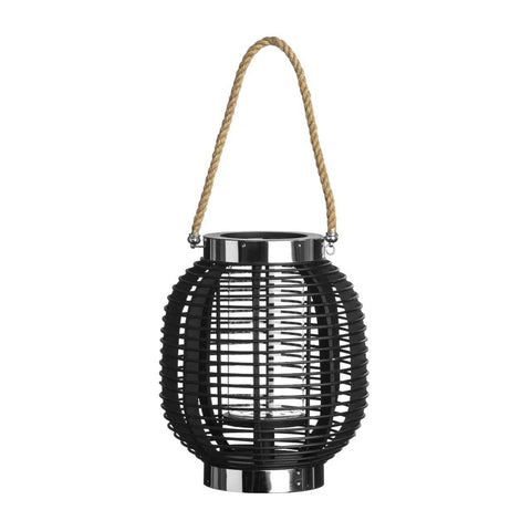 Altar Large Black Wood Lantern - SE Home