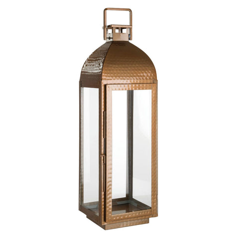 Abbey Large Lantern With Copper Finish - SE Home