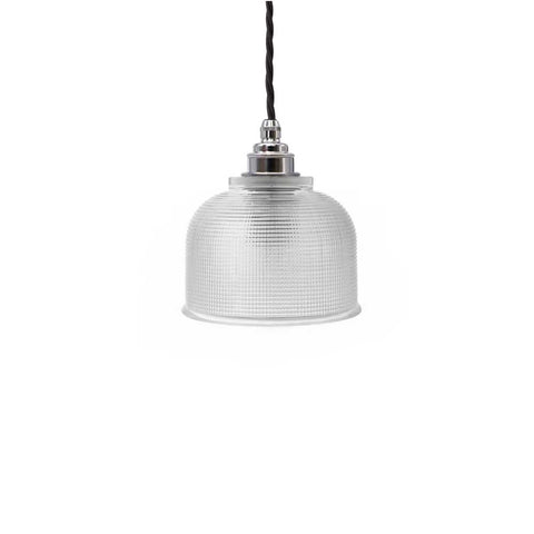 Bronte Prismatic Glass Pendant Light - Nickel