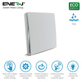 1 Gang Wireless Kinetic Light Switch, Silver - SE Home