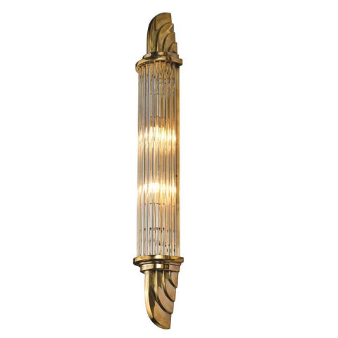 Sheraton Polished Brass IP44 Rated Wall Light