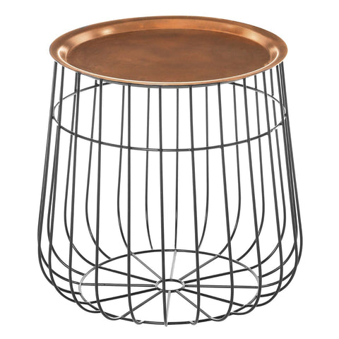 Templar Copper & Black Finish Tray Table - SE Home
