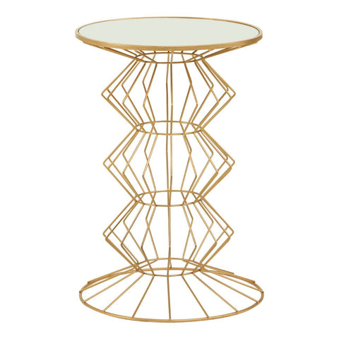 Kitchen & Dining Room Tables Yaxi Gold Finish Frame Table