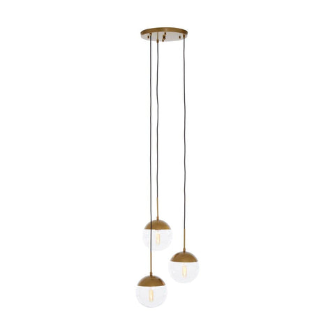 Revive Gold Finish Three Pendant Light - SE Home
