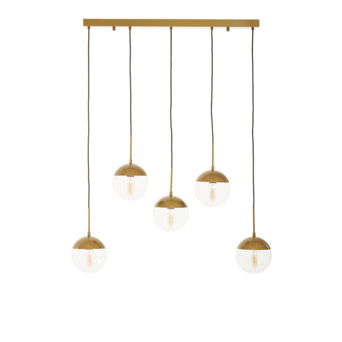 Revive Gold Finish Glass Shades Pendant Light - SE Home