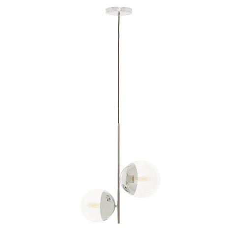 Revive Chrome Finish 2 Shades Pendant Light - SE Home