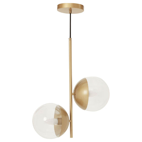 Revive Gold Finish 2 Shades Pendant Light