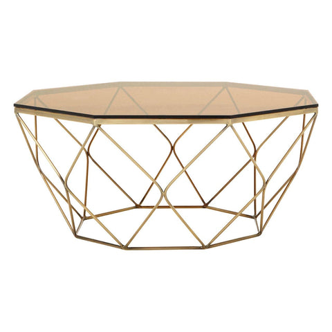 Allure Brushed Bronze Tapered Coffee Table - SE Home