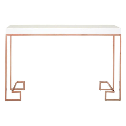 Coffee Tables Allure Console Table With Rose Gold Legs