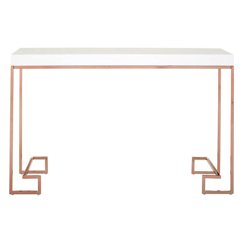 Allure Console Table With Rose Gold Legs - SE Home