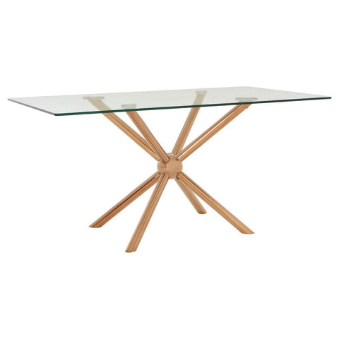 Novo Rectangular / Rose Gold Dining Table - SE Home