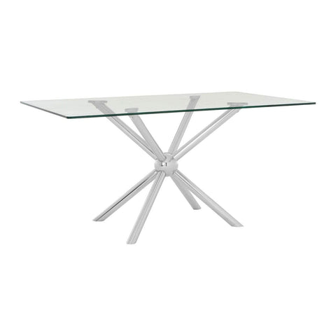 Kitchen & Dining Room Tables Novo Rectangular / Silver Dining Table
