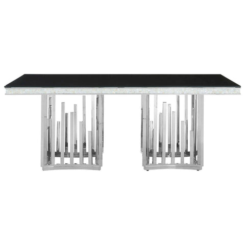 Eliza Silver Finish Dining Table - SE Home