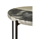 Kitchen & Dining Room Tables Templar Black And White Marble / Iron Table