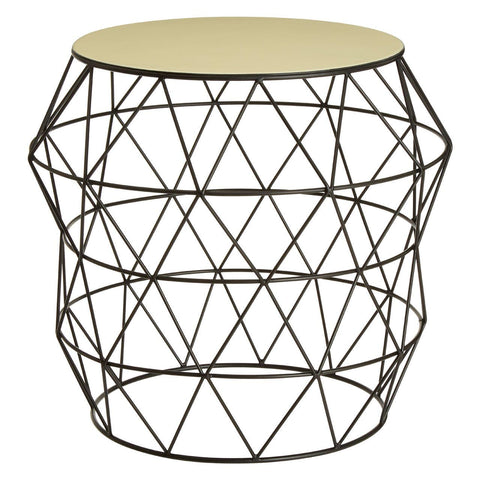 Corina Ivory Top Side Table - SE Home