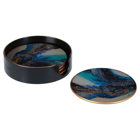 Coasters Celina Set Of 4 Turquoise Coasters