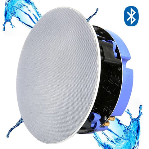 Ceiling Speaker Lithe Audio 6.5" IP44 Waterproof Wireless Bluetooth Ceiling Speaker (BATHROOM SINGLE - MASTER)