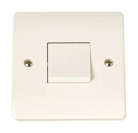 Curva White Range 10A 1 Gang 3 Pole Switch