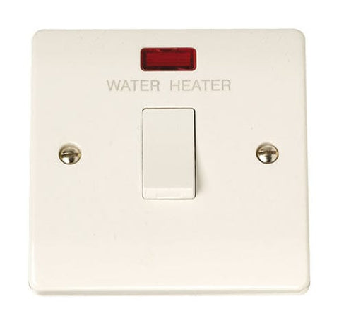 20A DP Water Heater Switch With Neon - SE Home