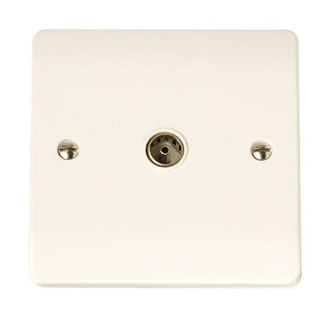 Curva White Range Single Coaxial Outlet