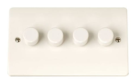 Curva White Range 4 Gang 2 Way 250w Dimmer Switch