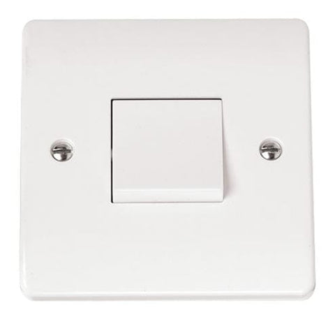 White 10A 1 Gang 3 Pole Switch - SE Home