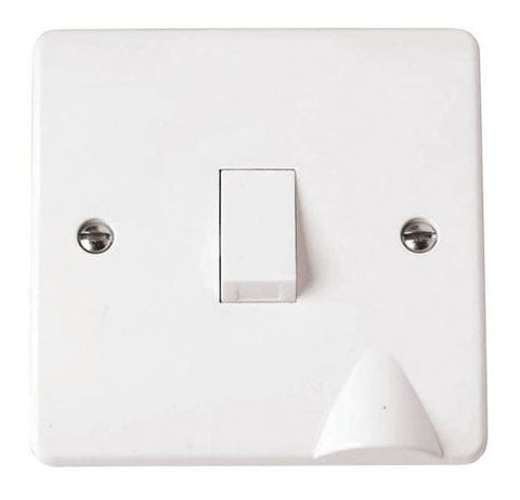 White Electrical Sockets and Switches White 20A DP Switch