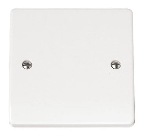 White 1 Gang Blank Plate - SE Home