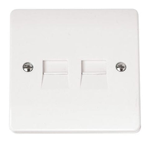 White Twin Telephone Outlet - Master - SE Home