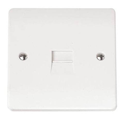 White Single Telephone Outlet - Secondary - SE Home