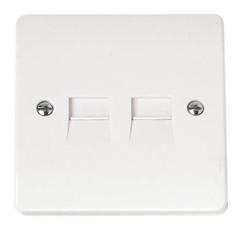 White Twin Telephone Outlet - Secondary - SE Home