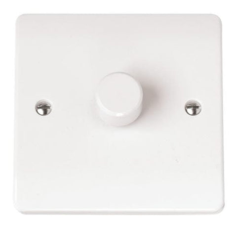 White Electrical Sockets and Switches White 1 Gang 2 Way 400va Dimmer Switch