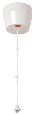 White 50a DP Round Pull Switch With Mechanical ‘on/off’ And Neon C/w Pattress - SE Home